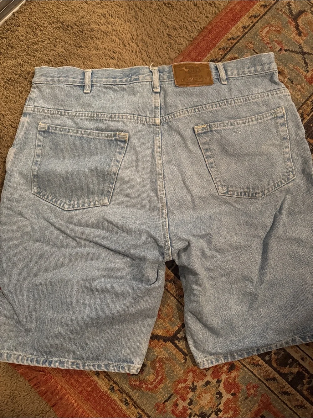 Light Blue Denim Jean Shorts 5in Inseam